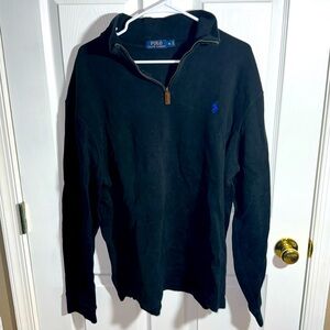 Polo Ralph Lauren Black Quarter-Zip Sweater